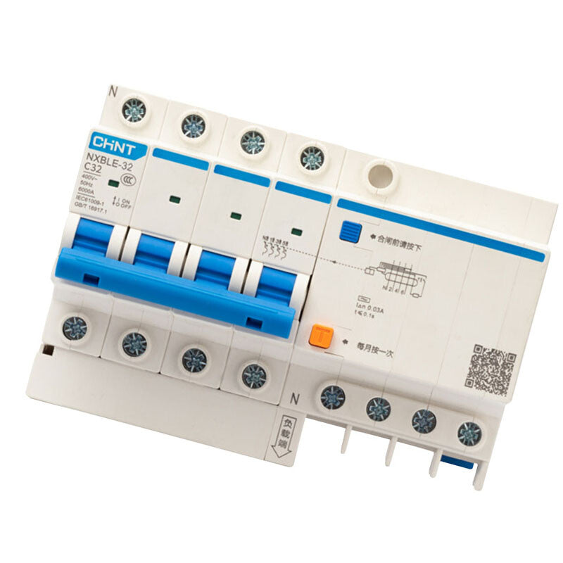 Chint NXBLE series small leakage protection circuit breaker with leakage protection leakage protection air switch NXBLE-32 4P C16 30mA 6kA (customized)