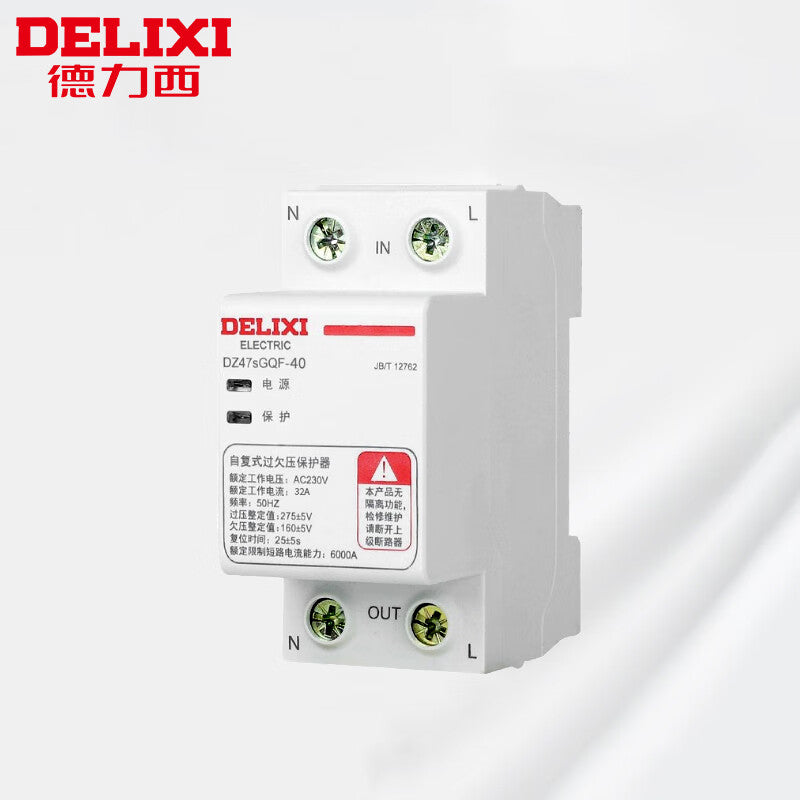 DELIXI Electric DZ47sGQF-1P+N-32A Two-Phase Protector