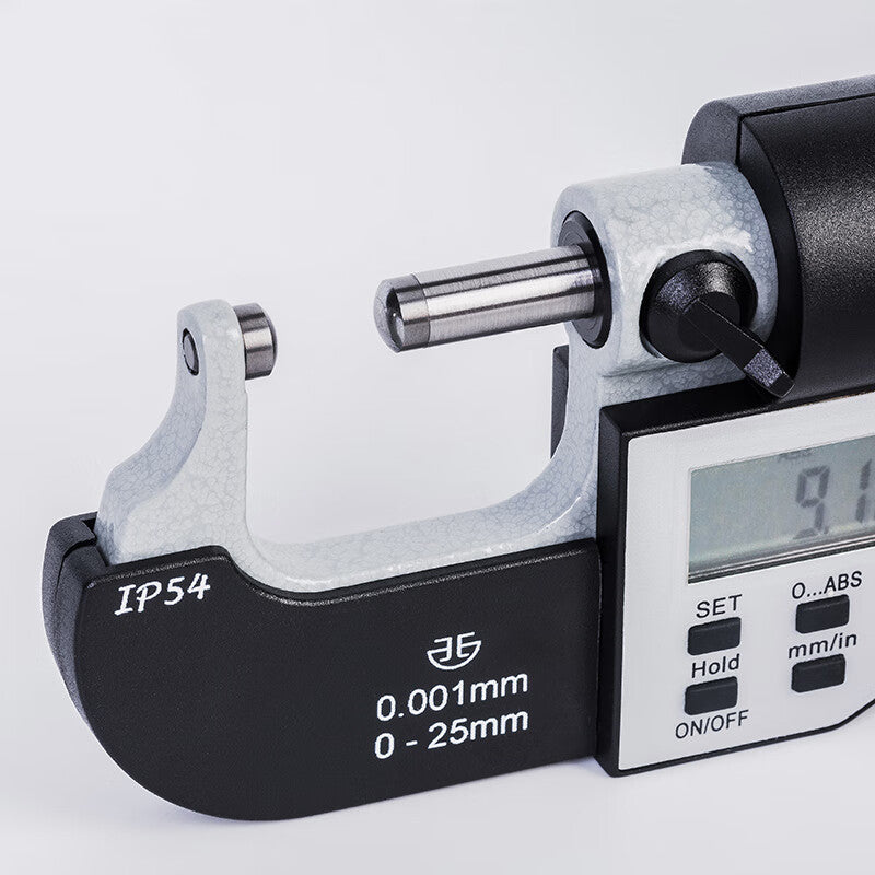 Northwest Qinghai Qingliang Electronic Digital Display Wall Thickness Micrometer, High Precision 0.001mm, Single Ball Head Micrometer, Ball Head/Round Head Micrometer, 230-61-140/J Type, Single Ball Head 0-25mm