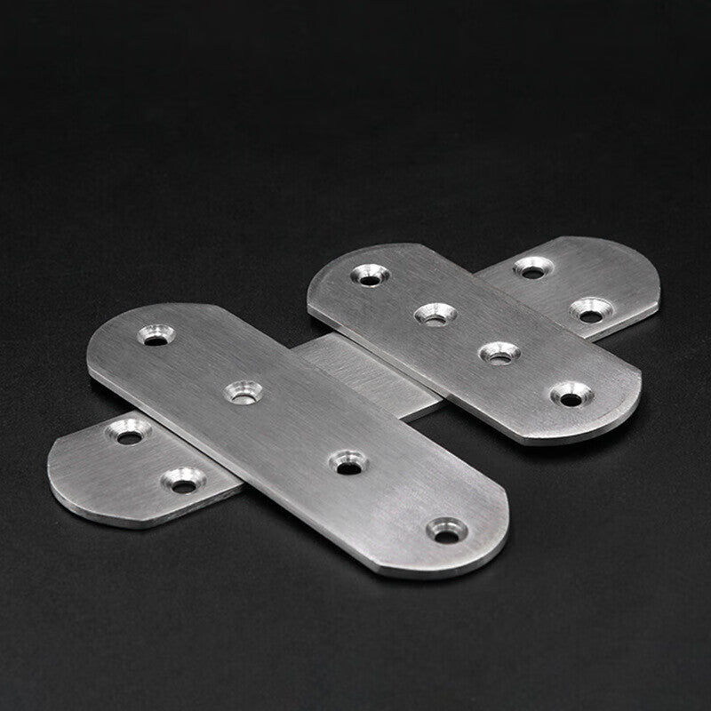 Deyu Crafts Stainless Steel Straight Strip Corner Bracket Flat Support Connector - Large Size 10 pieces/pack