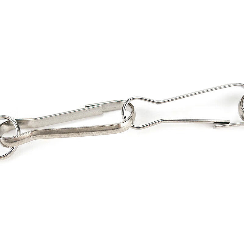 Masford Fishing Gear Buckle, Chain Clip, Spring Clip, Keychain, Fishing Gear Buckle, 304 Stainless Steel, 28mm Long [100 Pieces]