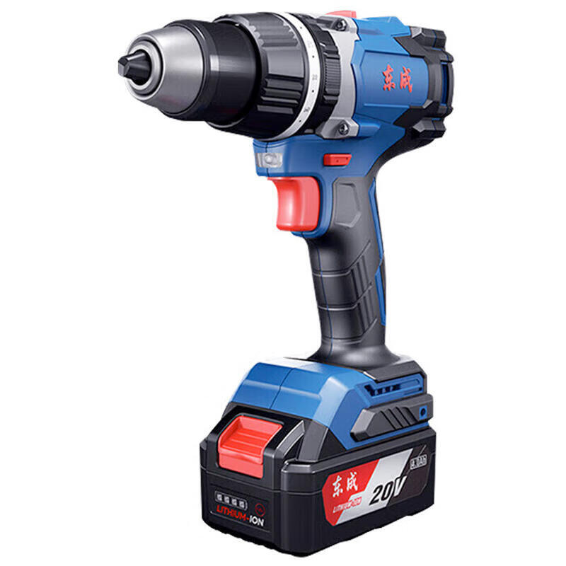 Dongcheng 20V rechargeable brushless drill DCJZ06-13E (two batteries and one charger 4.0Ahx2); 00001110047
