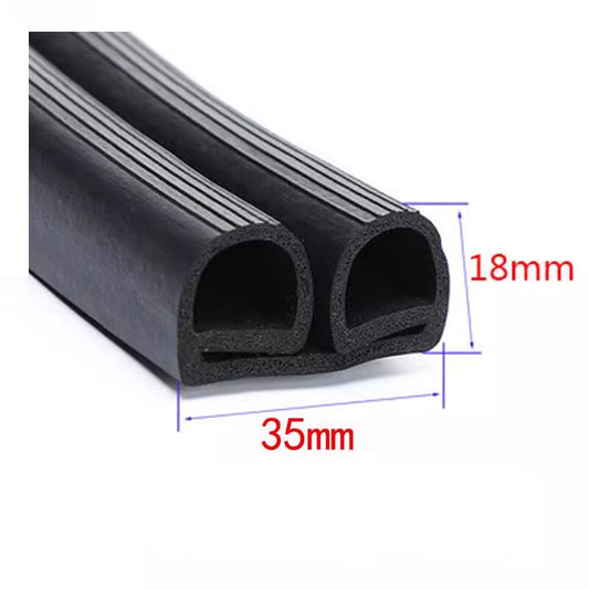 Premium Womu cold storage door sealing strip, rubber refrigerated cabinet insulation and dustproof sliding door edge strip, double e35*18 with adhesive backing.