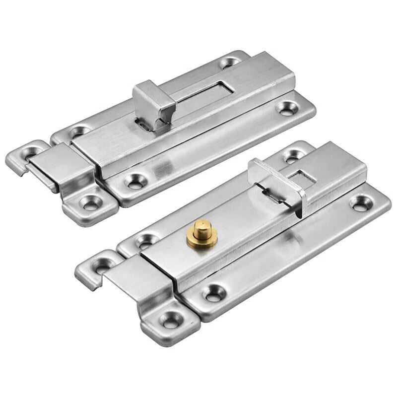 Yonghao Yinghong Stainless Steel Bolt Deadbolt Interior Door Lock, Old-fashioned Door Bolt Thickened Rebound Door Lock, Customizable 4-inch Manual Two-way, Price Per Piece