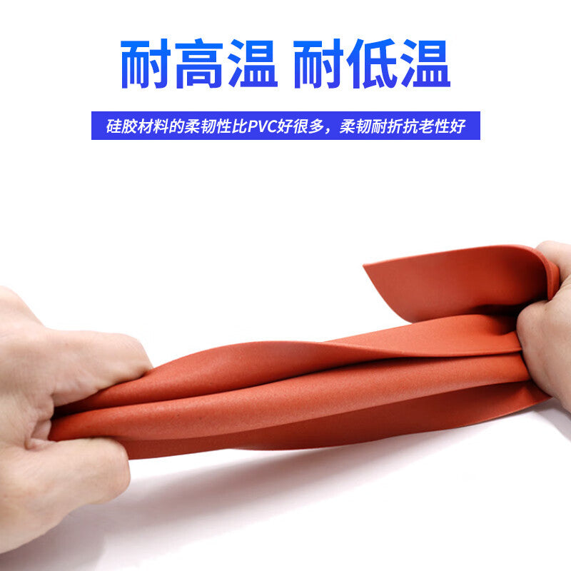 Deqi Silicone Foam Board, High Temperature Resistant, High Elasticity Silicone Board, Good Sealing Elasticity, Soft Sponge, Oil Resistant, Red Shock Absorbing Pad, 500mm*500mm*3mm
