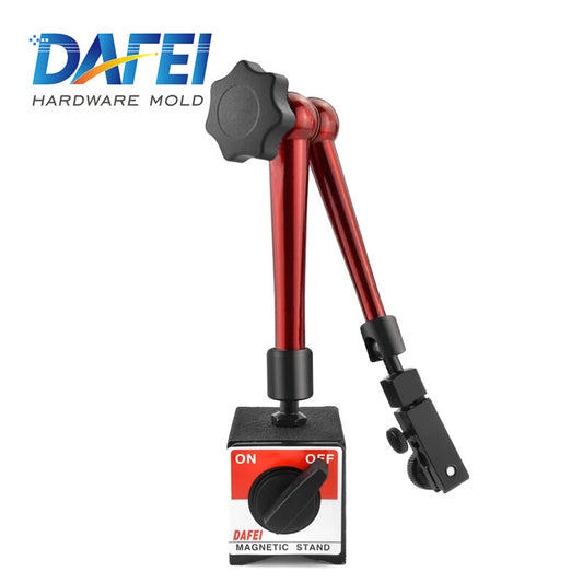 DAFEI hydraulic dial indicator base, universal magnetic dial indicator base, oil pressure dial indicator base, mechanical magnetic dial indicator base bracket, lever, large dial indicator base—strong magnetic large universal (total length: 350mm)