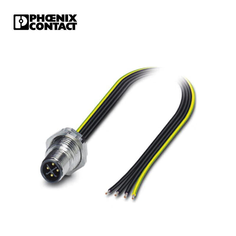 Phoenix pin socket; SACC-DSI-M12MSS-4CON-M16/0,5PE