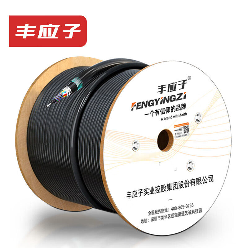 Fengyingzi GYTA53 Outdoor Optical Cable Single Mode 96 Core Heavy Armored Buried Stranded Overhead Conduit Fiber Optic Cable 1000m FYZ-GYTA53-96b1