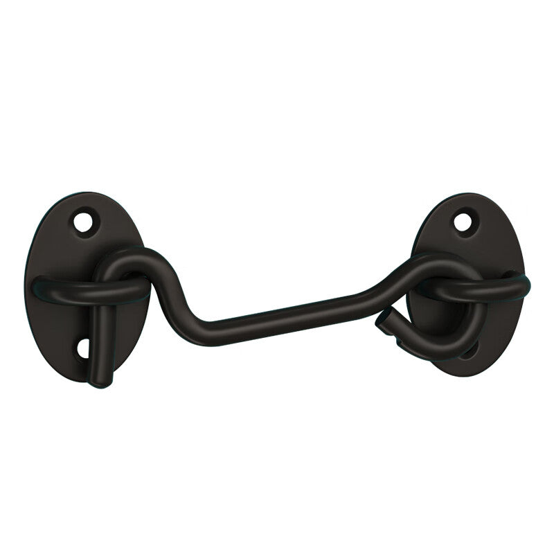 Thousand-speed wheel door latch, no-drill door hook, old-style door lock, push-pull door bolt, 304 stainless steel brushed wire - 3 inches/75mm