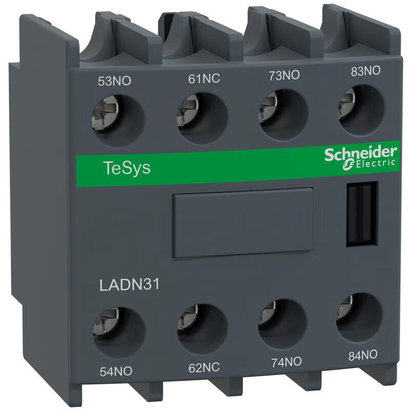 Schneider Electric TeSys contactor auxiliary contact module, 3NO+1NC; LADN31