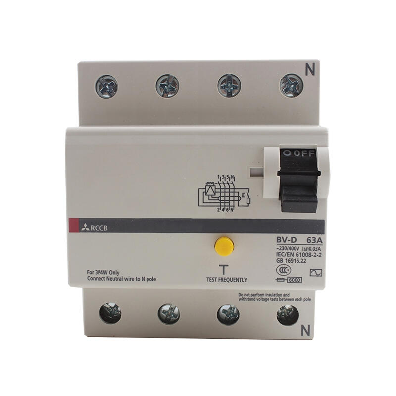 Mitsubishi Electric 40A 4P 6kA Leakage Miniature Circuit Breaker