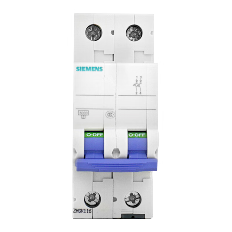 Siemens 5SN6250-7CN 50A Type C 2P Main Circuit Breaker