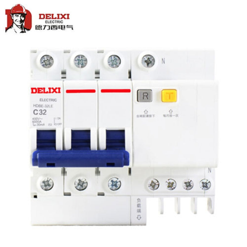 Delixi Electric HDBE-32LE 3P+N 20A D Type Circuit Breaker