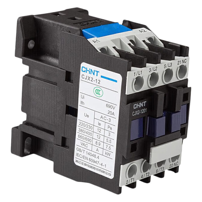 Chint AC contactor 3P AC 12A 24VAC CJX2-1201 24V