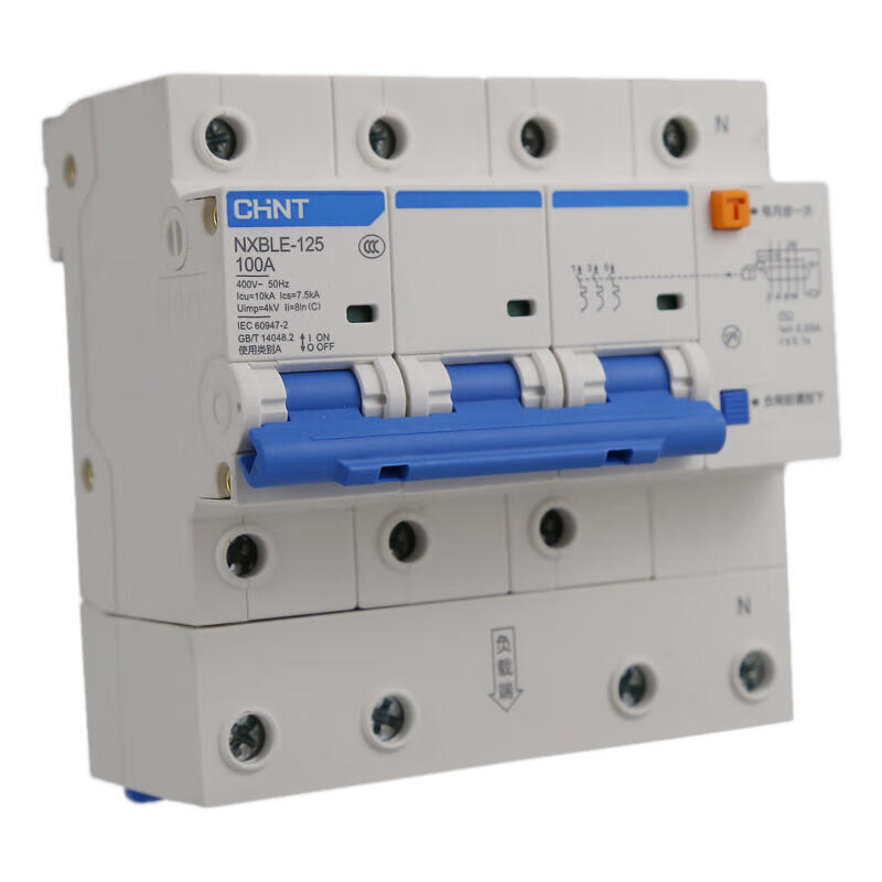 Chint NXBLE-125 RCCB 3P+N C100 30mA
