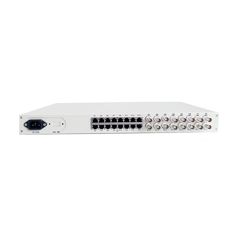 Fengyingzi FYZ-PDH27 PDH Optical Transceiver, 16-channel E1, 16-channel 2M optical transceiver, FC single-fiber 20km, rack-mountable, dual power supply, 1 pair