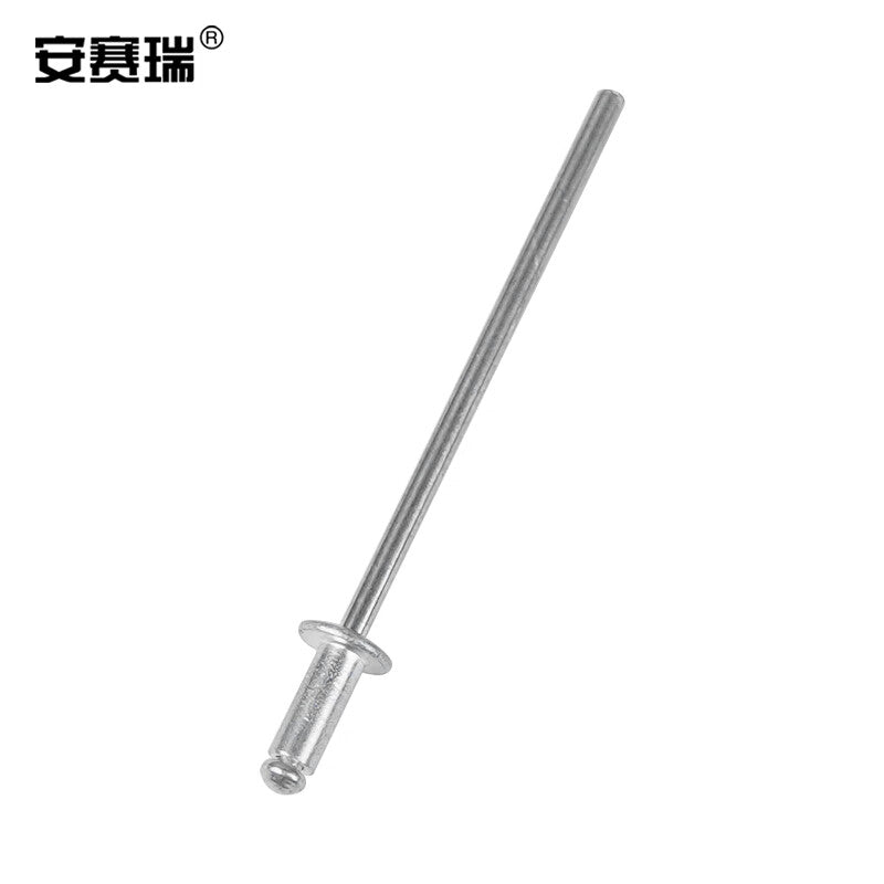 Anselreat Blind Rivets, Aluminum Rivets, Round Head Blind Rivets, Open-Type Rivets, M2.4×10, 100 Pieces, 5K00059