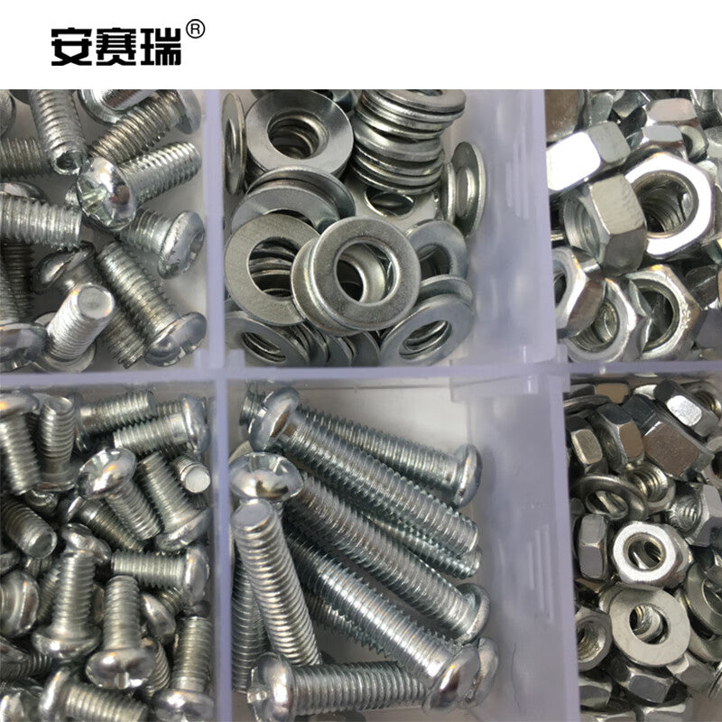 Anselene Screw, Nut, Washer Set, Self-Tapping Screw Fastener (1 box) 22264
