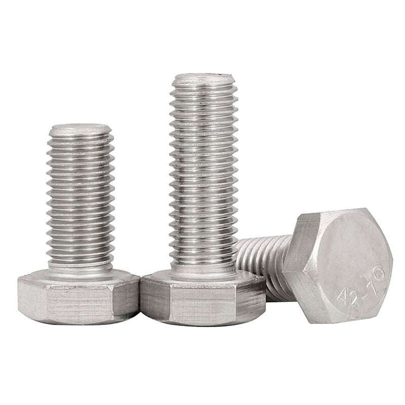 Juwei 304 Stainless Steel Screws, Hex Bolts, 8*10 [20 pieces] GB5783 JG1245BA