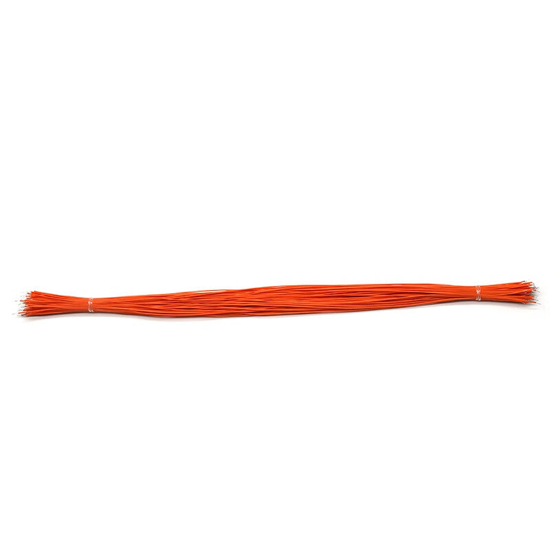 Drop-in 30# Electronic Connecting Cable, OK Cable, Jumper Wire, PCB Jumper Wire, Breadboard Cable, Double-ended Tinned Copper Core Connecting Cable [100 pieces/pack] Orange 30AWG 30cm
