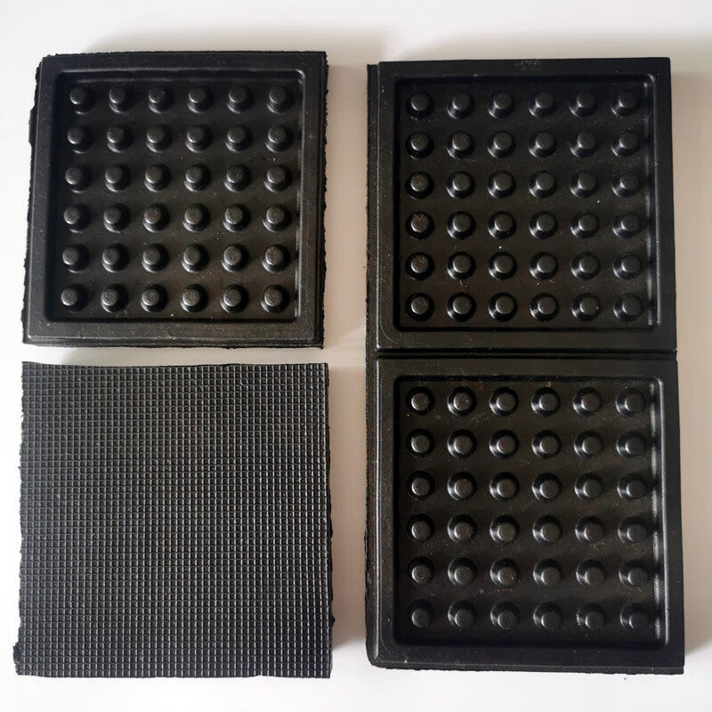 Weiruijia Industrial Rubber Vibration Damping and Anti-slip Machine Feet Pads for Punch Presses, Machinery, Equipment, Noise Reduction and Silencing Pads, Water Pumps, and Air Conditioner Pads. With frame, 400mm long * 400mm wide * 20mm thick.