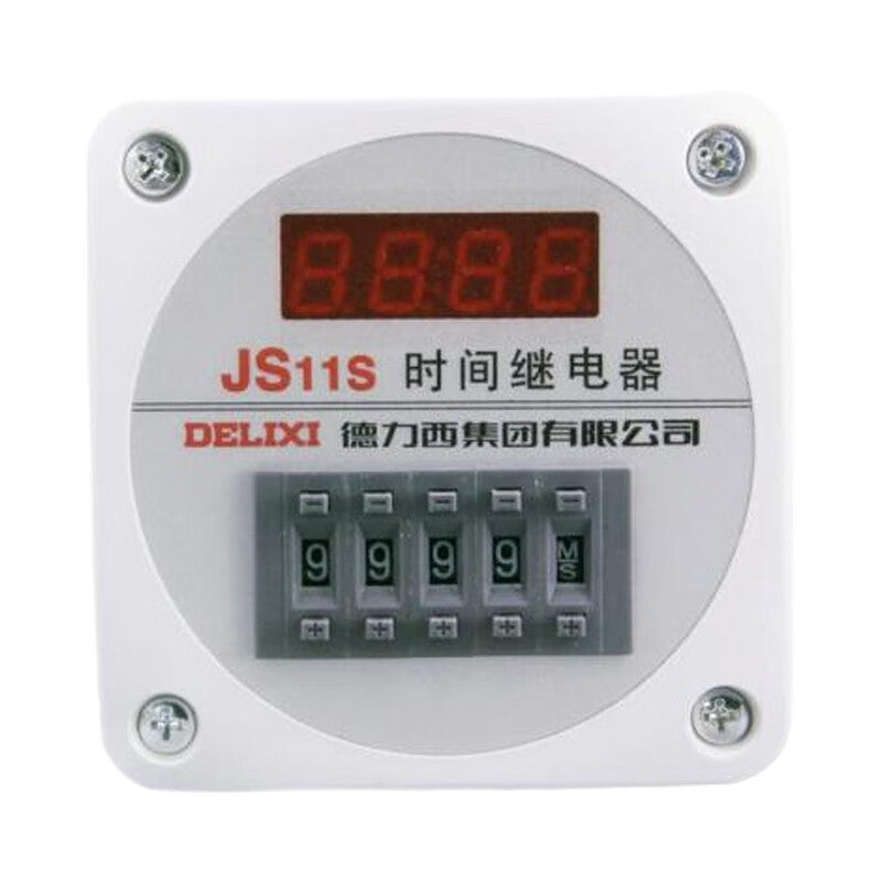 DELIXI ELECTRIC JS11S Digital Display Time Relay 1-99 Sec AC220V