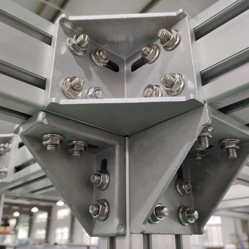 Zhuyu Aluminum Alloy Angle Brackets, Industrial Aluminum Profile Accessories, 90 Heavy-Duty Thickened Connectors, 4545 Angle Brackets