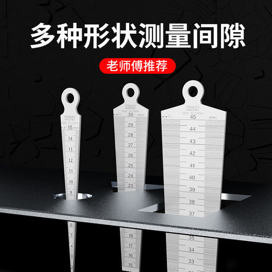 Mitz gap gauge, feeler gauge, stainless steel wedge feeler gauge, tapered gauge, bore diameter gauge, feeler gauge 15-30mm