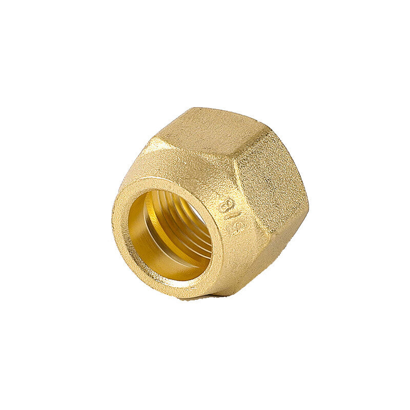 KAIN Air Conditioner Copper Pipe Nuts and Seals, Brass Nuts and Seals, 2/4 inch Imperial Nuts [5 pieces]