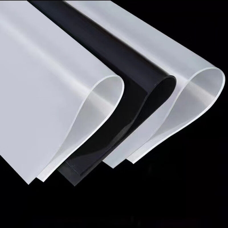 Deqi Industrial Grade High Temperature Resistant Silicone Sheet, White Ultra-Thin Silicone Sheet, Shockproof Sealing Gasket, 1m*1m*1.5mm Black