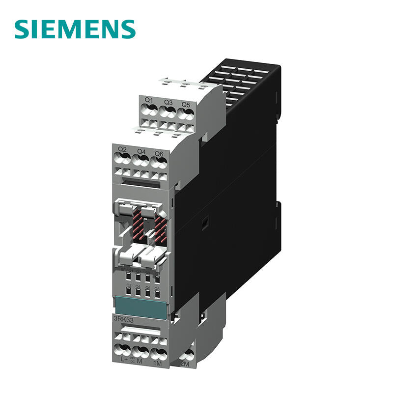 Siemens expansion module for modular safety system 3RK38DO, 24VDC/0.5A, 22.5mm structural width cage card type terminal without connecting cable; 3RK33112AA10
