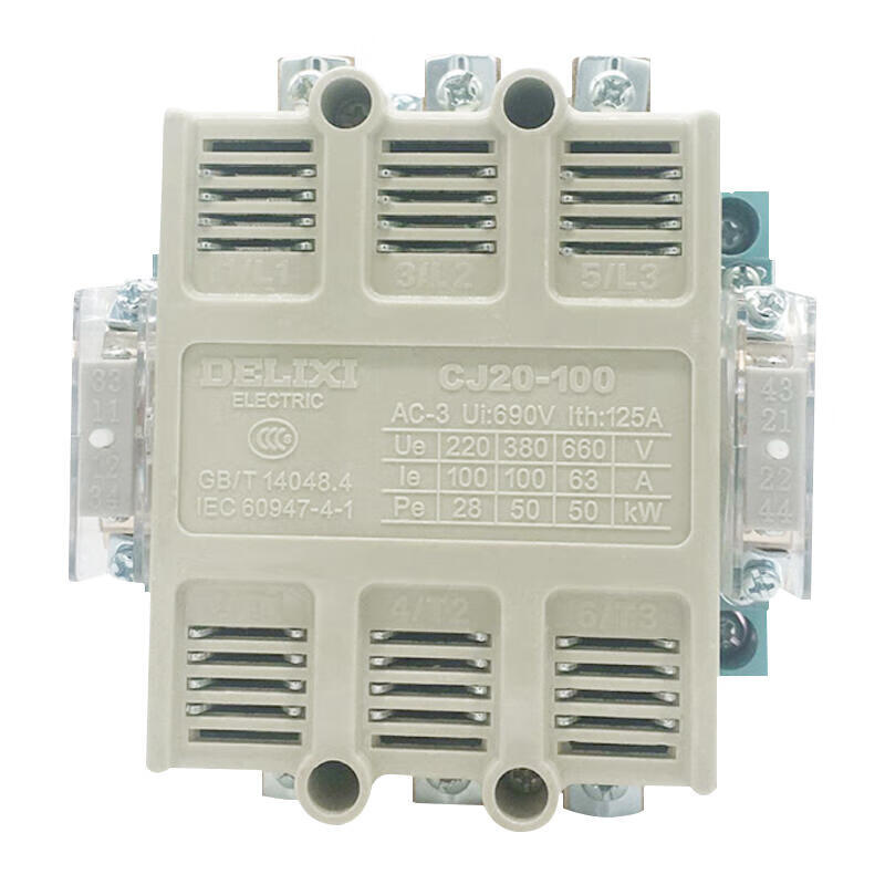 Delixi CJ20 Universal AC Contactor 100A 380V