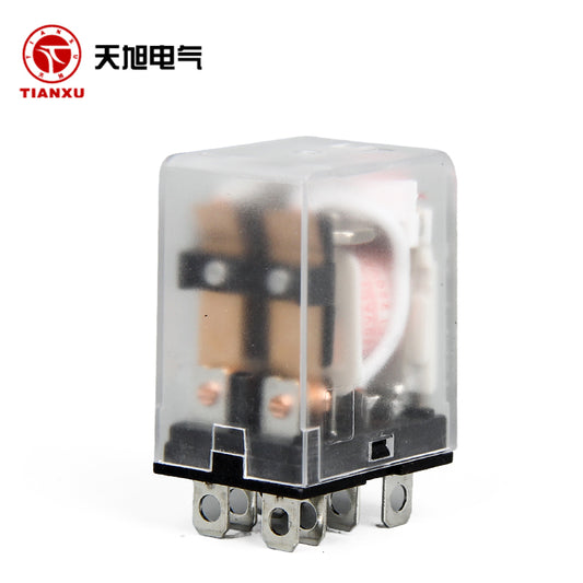[PEOTR] HH62P intermediate relay small electromagnetic relay with light 12V/24V/220V/380V AC and DC optional 8-pin silver contact DC24V 1 pc