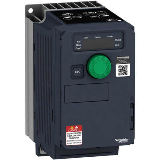 Schneider Electric single-phase inverter, compact; ATV320 1.1kW 220V single phase