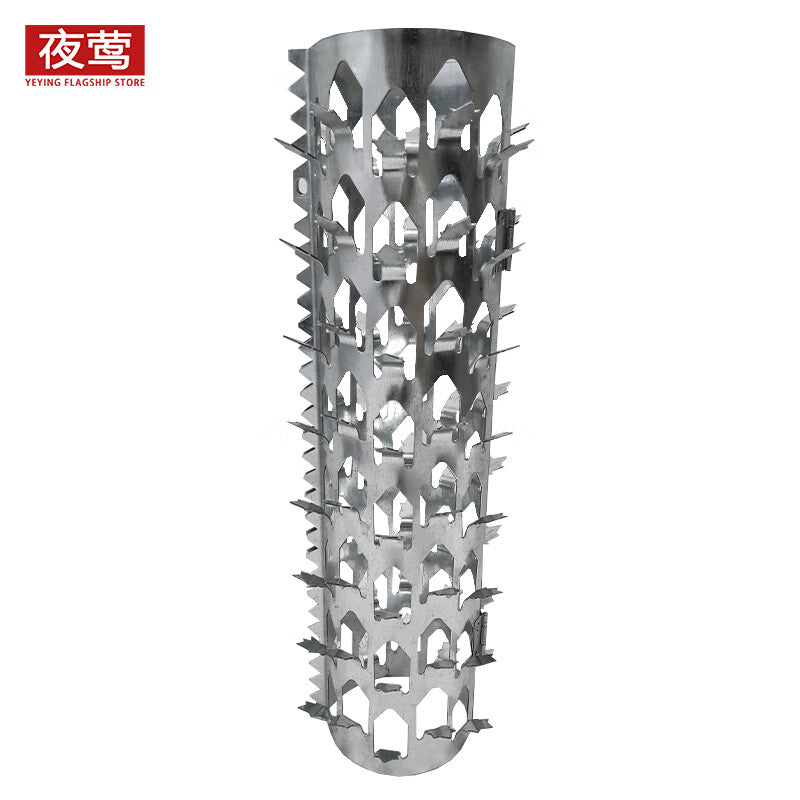 Nightingale hot-dip galvanized drain pipe, anti-climbing and anti-spiking for natural gas pipelines, cat and rodent resistant, 110mm in diameter, 0.5m long.