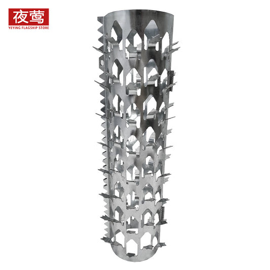 Nightingale hot-dip galvanized drain pipe, anti-climbing and anti-spiking for natural gas pipelines, cat and rodent resistant, 110mm in diameter, 0.5m long.