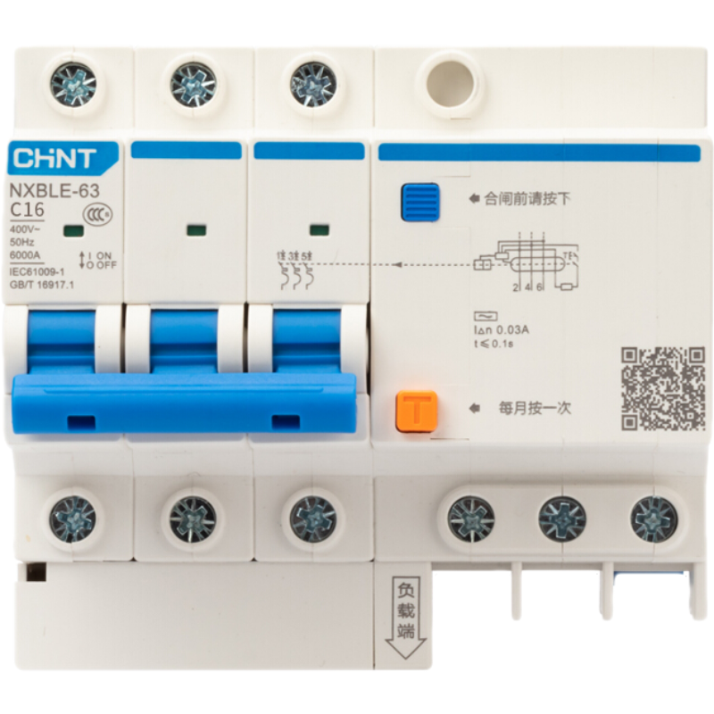 Chint NXBLE-32-3PN-C20 Leakage Protection Circuit Breaker
