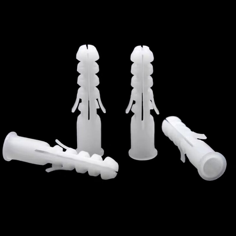 Zhuyu Shark Head Plastic Expansion Tube, Single-Pipe Single-Wing Fish-Shaped Expansion Tube, Shark Head Plastic Expansion Tube Plug, 6*30 (200 pieces)