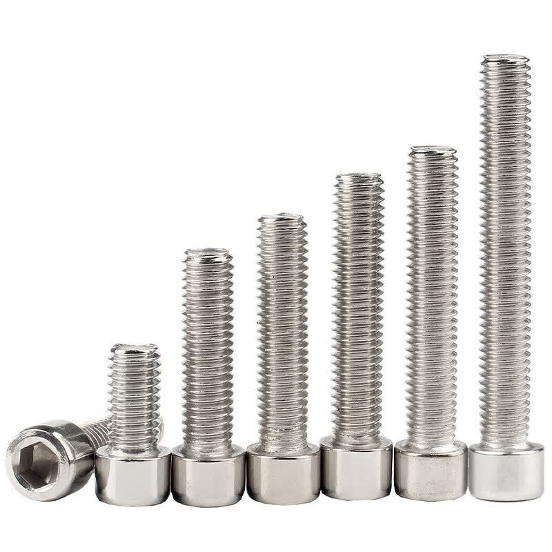 Bocai 201 Stainless Steel Smooth Socket Head Screws, M16x120 Half-Thread (5 pieces/pack)