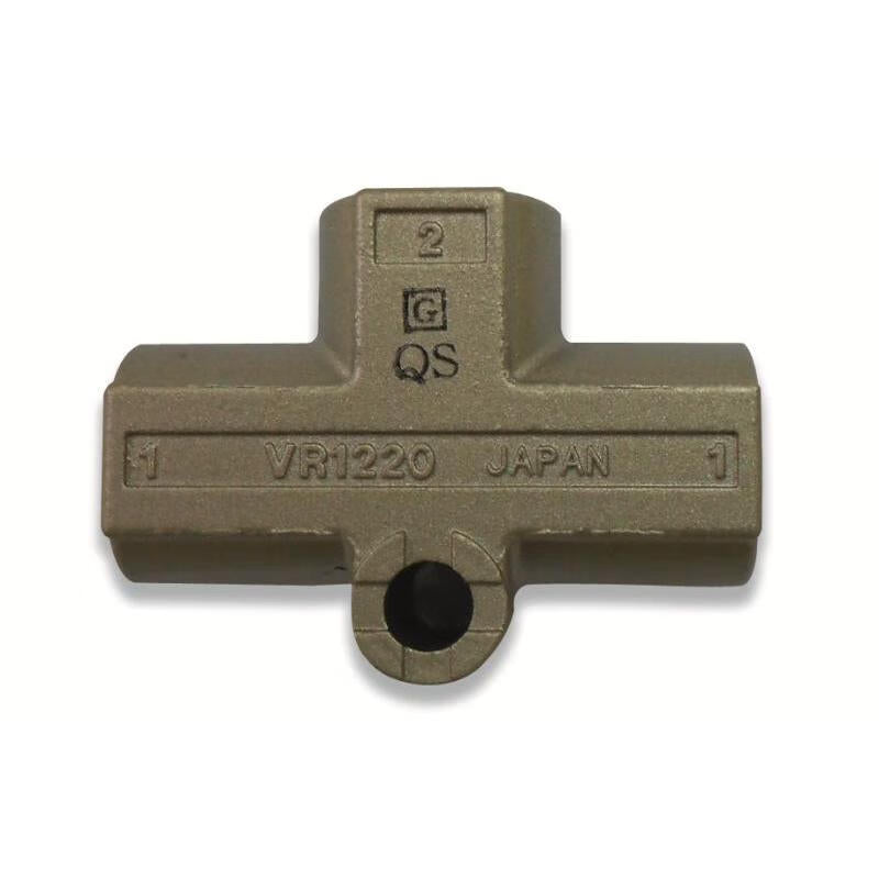 SMC Shuttle Valve with Quick-Change Connector VR1220F-08