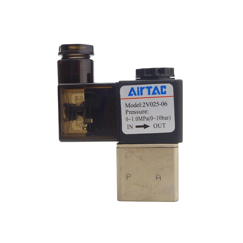 AirTAC Direct-acting fluid control valve, normally closed, DIN socket type; 2V02506A