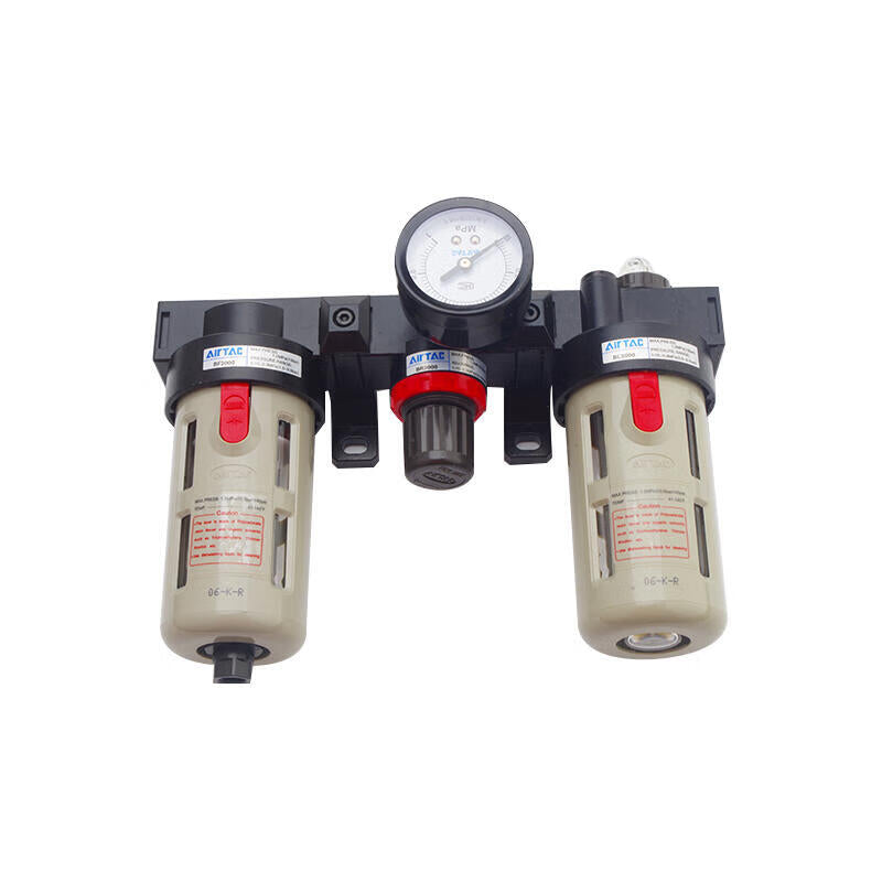 AirTAC air source treatment unit, triple piece (attached table, with bracket); BC2000A1W