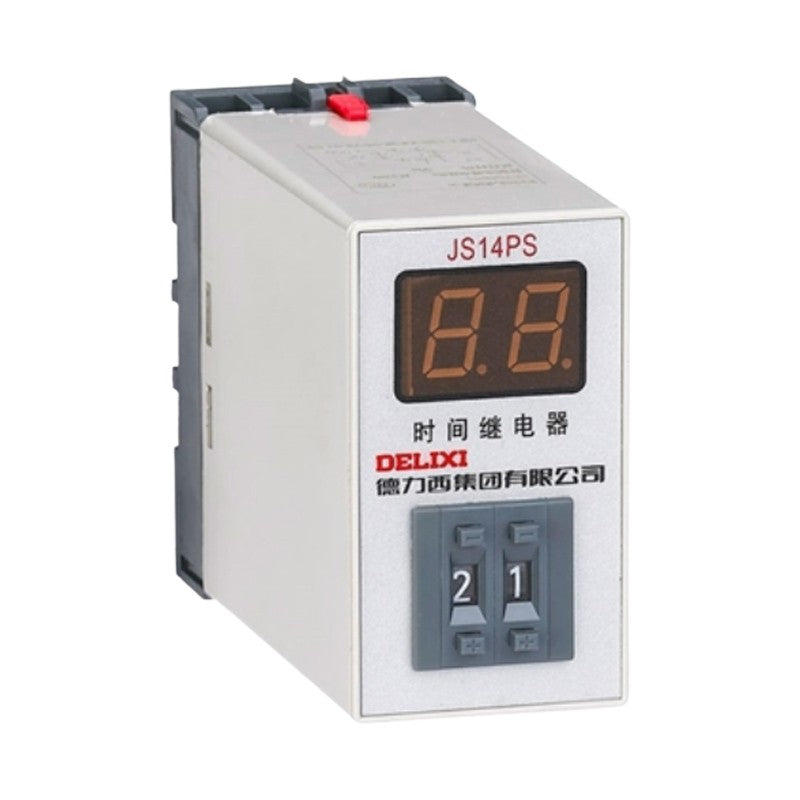 DELIXI Electric JS14PS Digital Display Time Relay AC/DC 24V