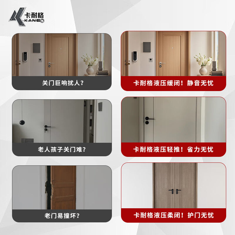 Carnegie door closer hydraulic buffer automatic door closing fire door fire door wooden door closer quiet non-positioning large size