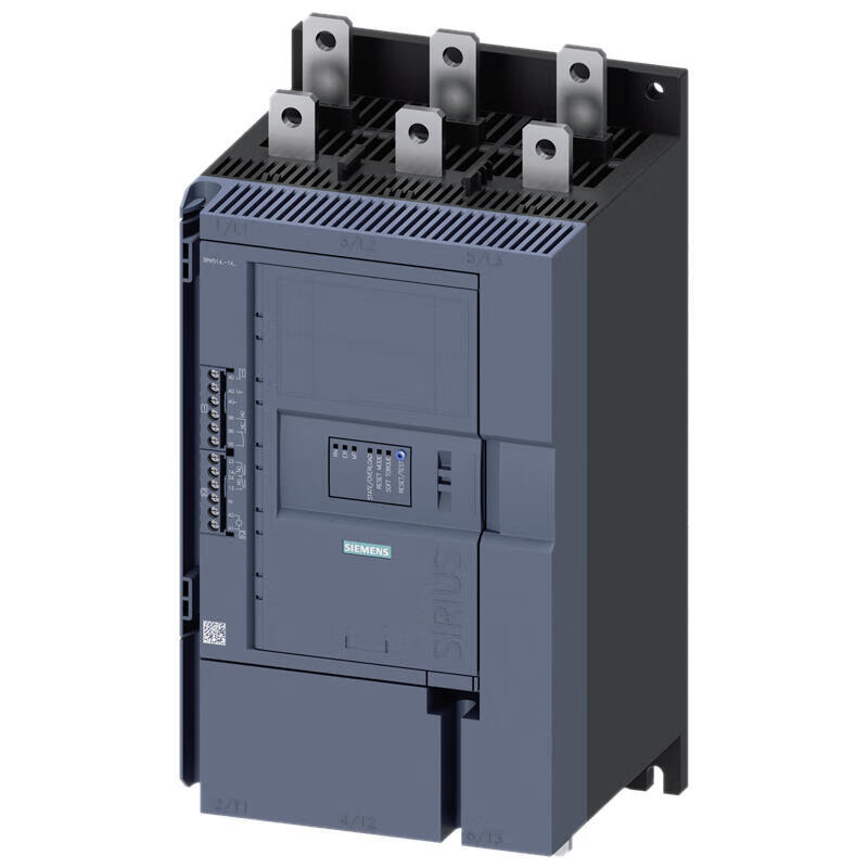 Siemens soft starter 200-480V 370A, 110-250VAC screw terminal without bypass, analog output; 3RW51461XC14