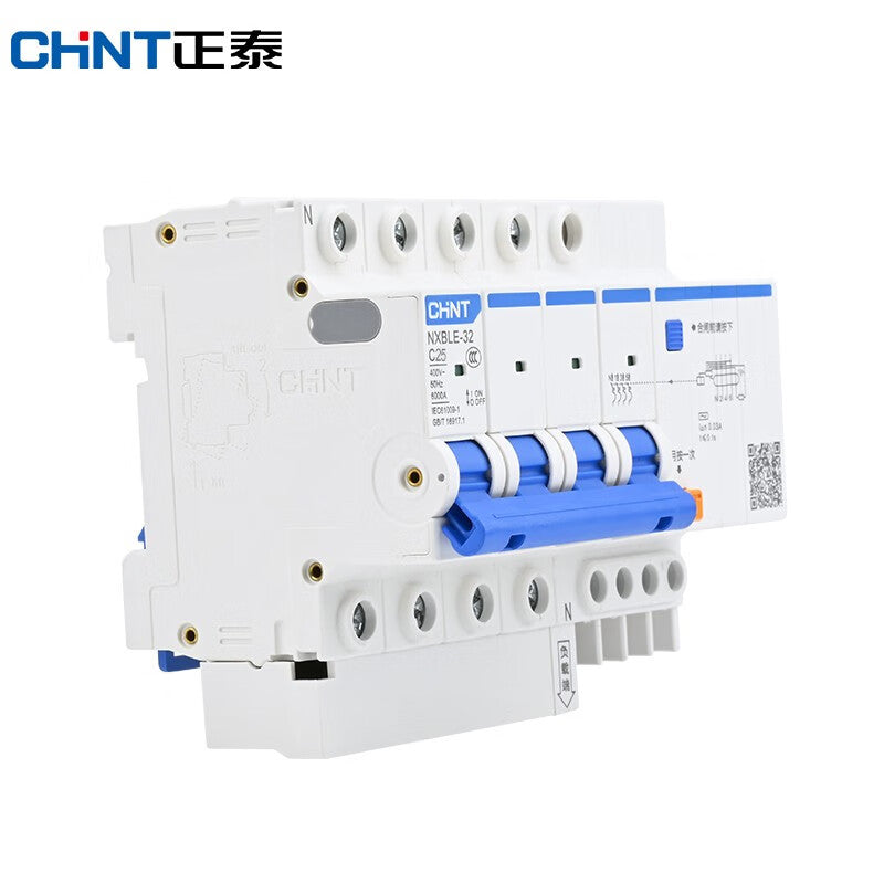 Chint NXBLE-32-4P-C25 Circuit Breaker with Leakage Protection