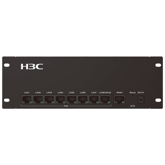 H3C 8-port full Gigabit POE power supply integrated enterprise-level intelligent hub routing gateway management controller Gigabit broadband/dual WAN port/modular MC102-G