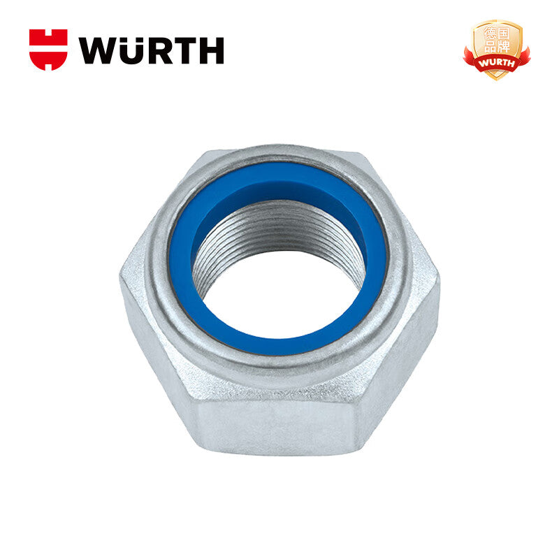 WURTH Hexagonal Thin Nylon Lock Nuts - DIN985 - I8I - WS10 - (A2K) - M6 2000 pieces/pack