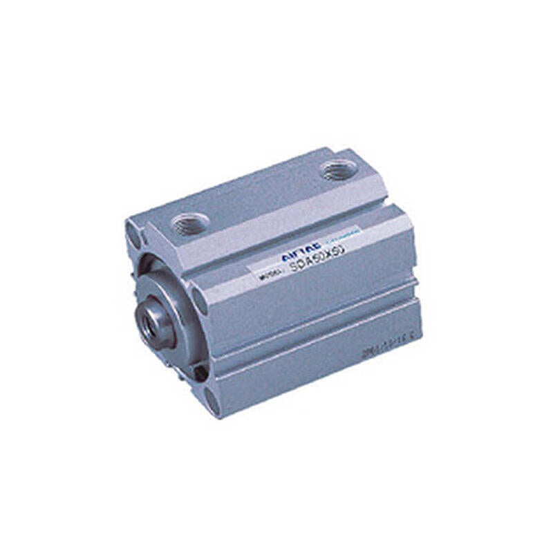 AirTAC ultra-thin cylinder, double acting, internal thread of piston rod, no magnet ring; SDA100X15