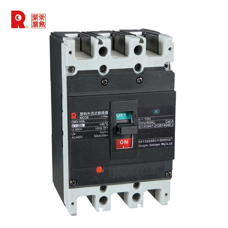 Changshu CM3-100C Molded Case Circuit Breaker 63A Specification